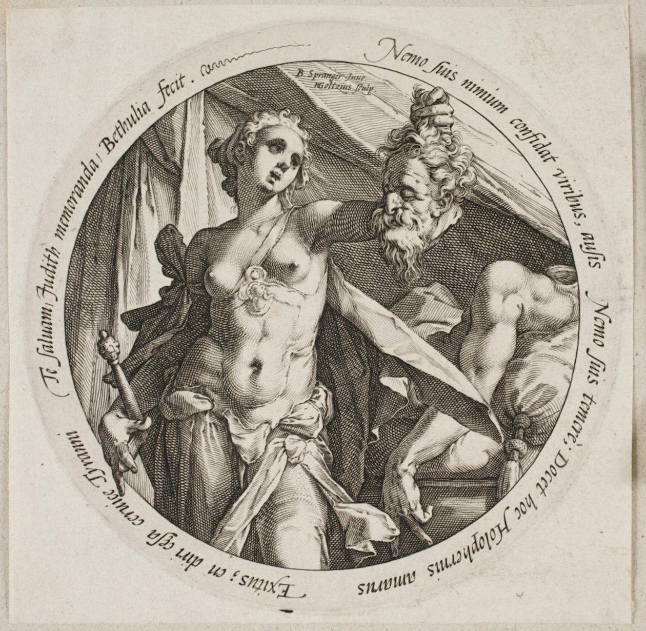 Judith s hlavou Holoferna od Hendrick Goltzius