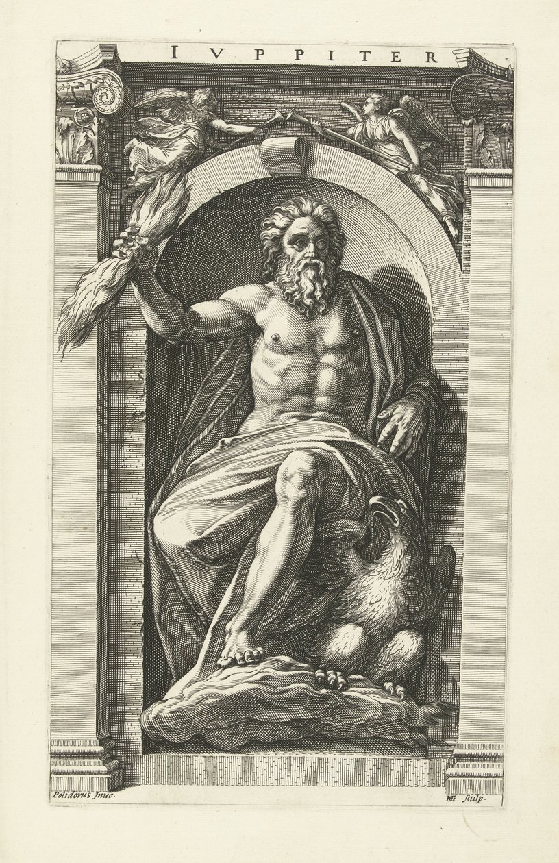 Jupiter Jupiter (název na objektu) Osm klasických bohů (název série) od Hendrick Goltzius