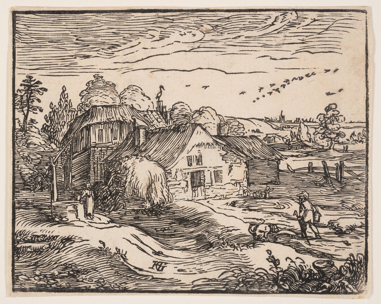 Krajina se statkem od Hendrick Goltzius