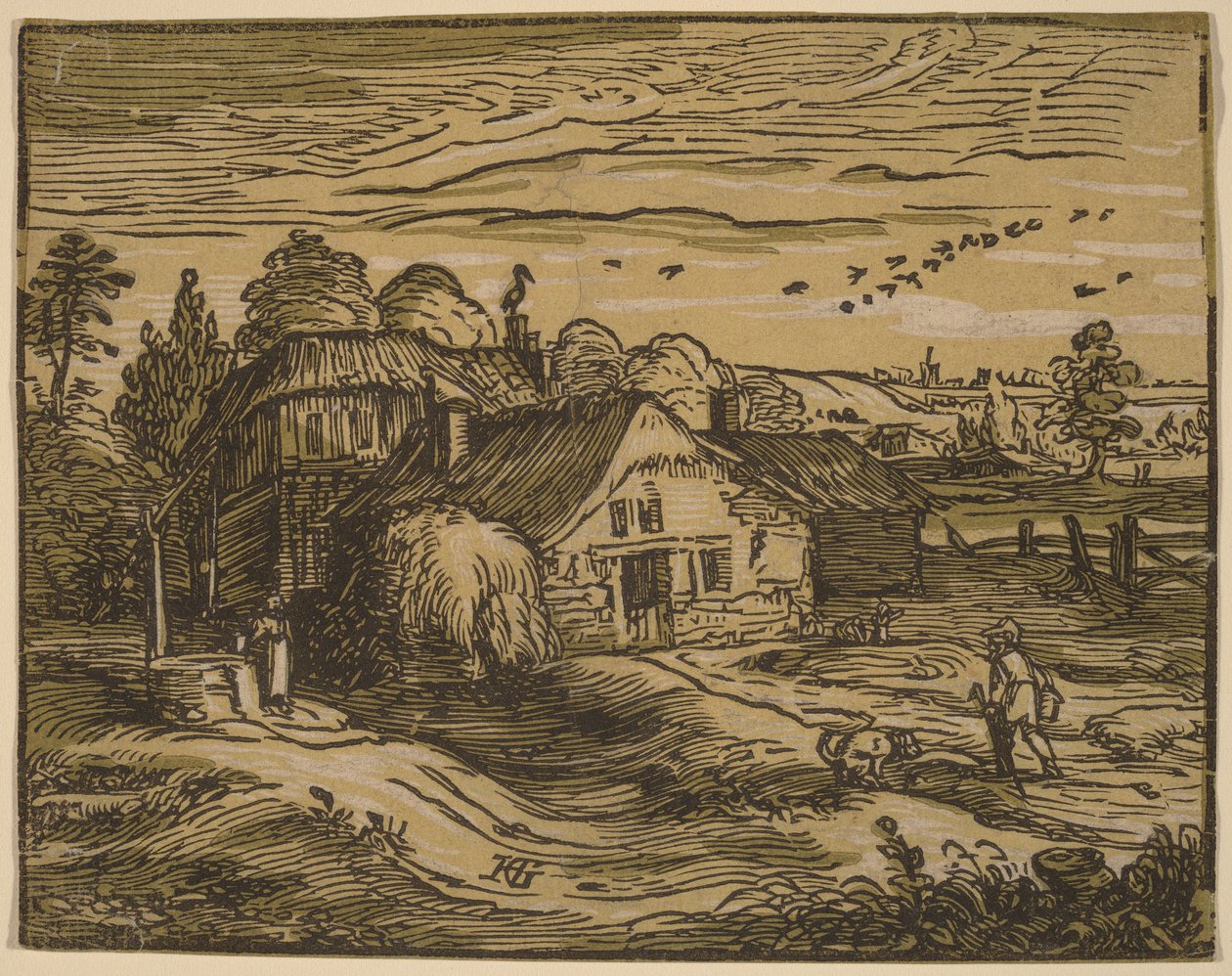 Krajina se statkem od Hendrick Goltzius