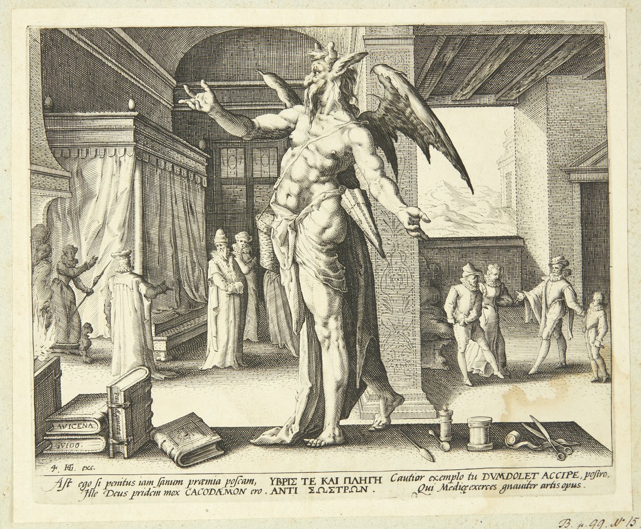 Doktor jako ďábel od Hendrick Goltzius