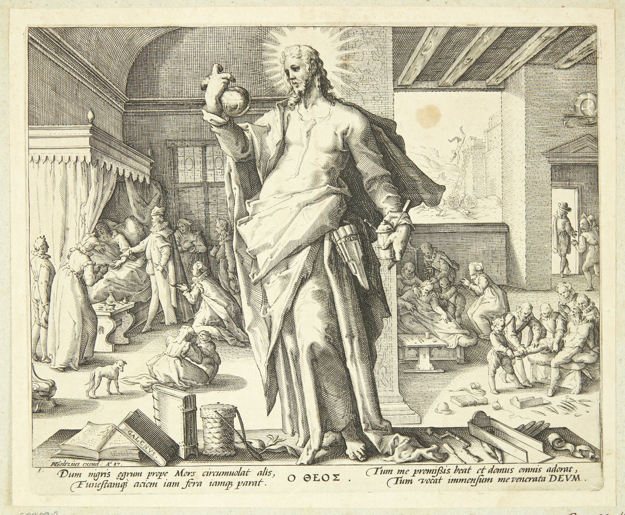 Doktor jako bůh od Hendrick Goltzius