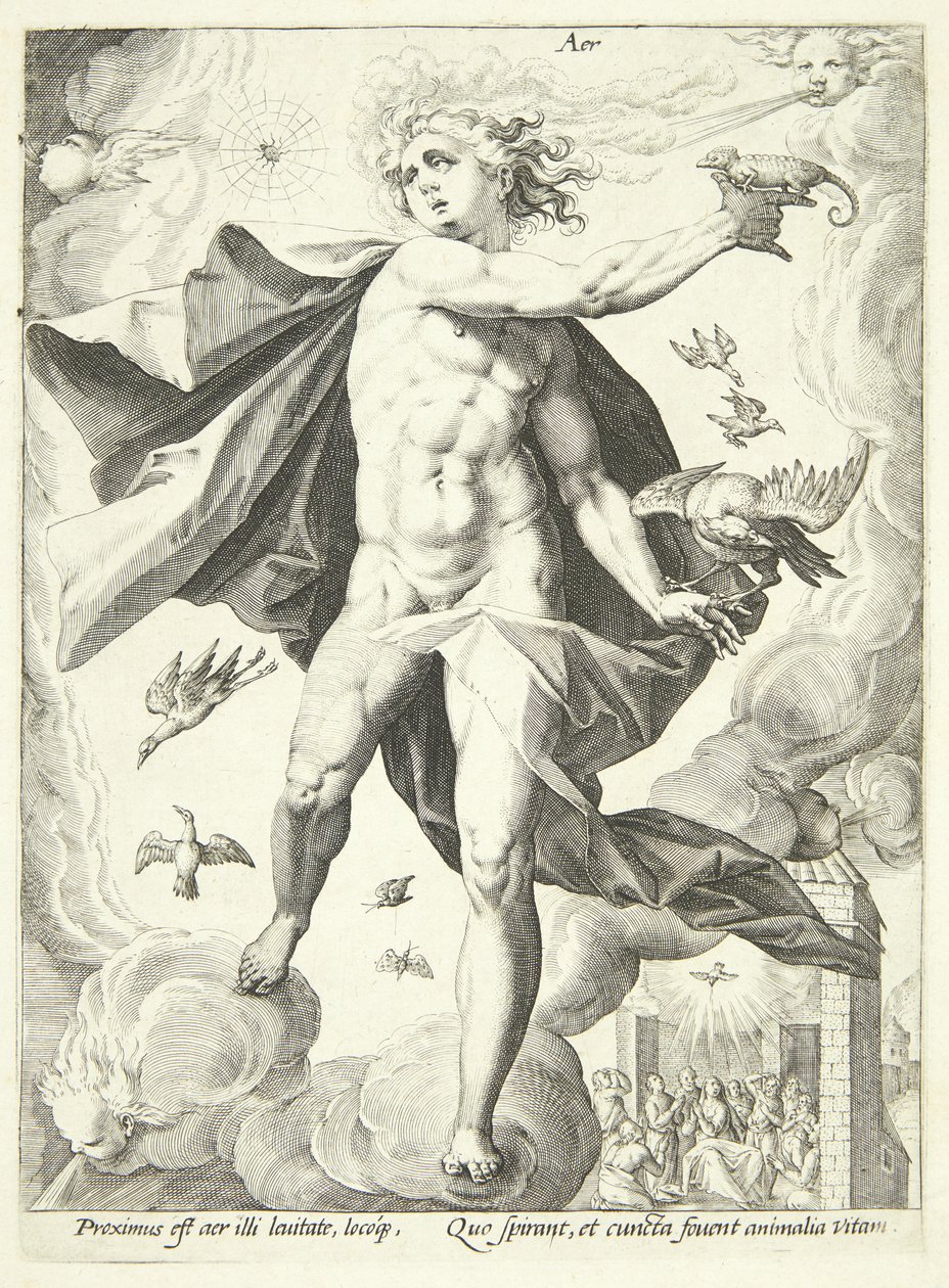 vzduch (Aer) od Hendrick Goltzius