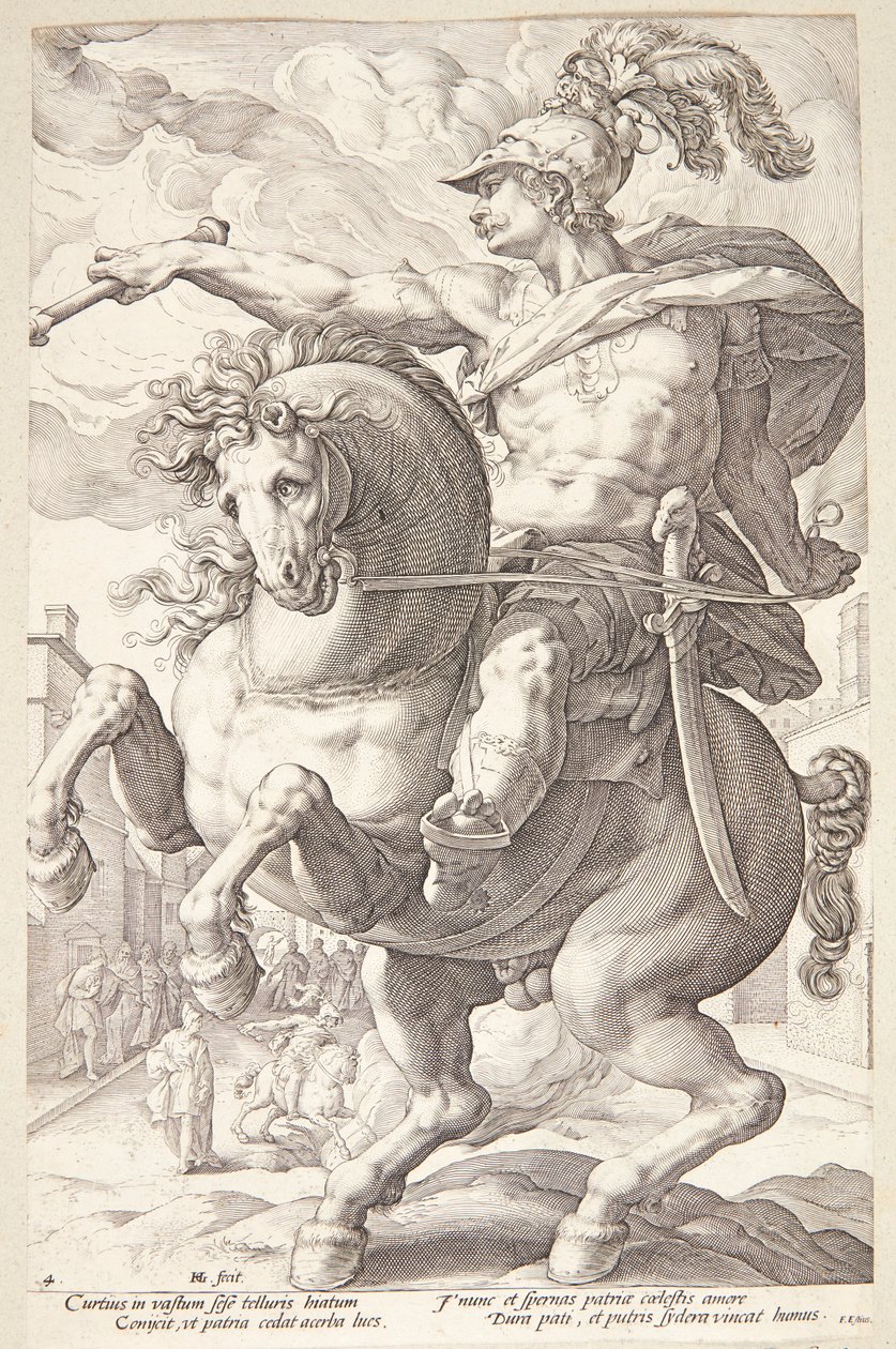 Marcus Curtius od Hendrick Goltzius