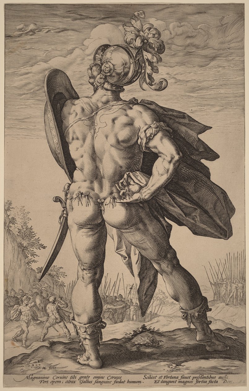 Marcus Valerius Corvus od Hendrick Goltzius