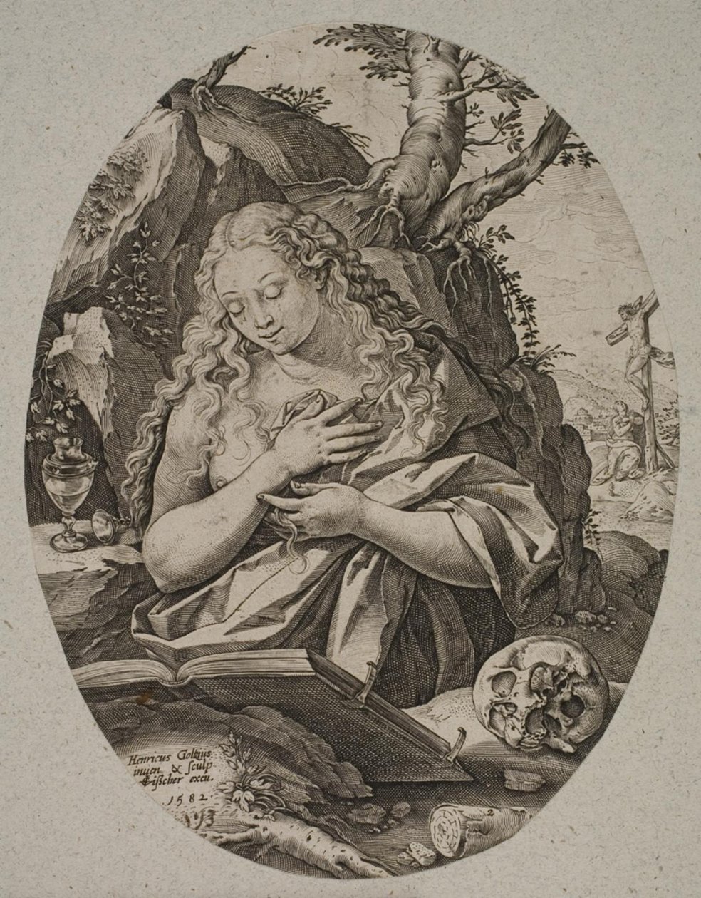 Marie Magdalena od Hendrick Goltzius