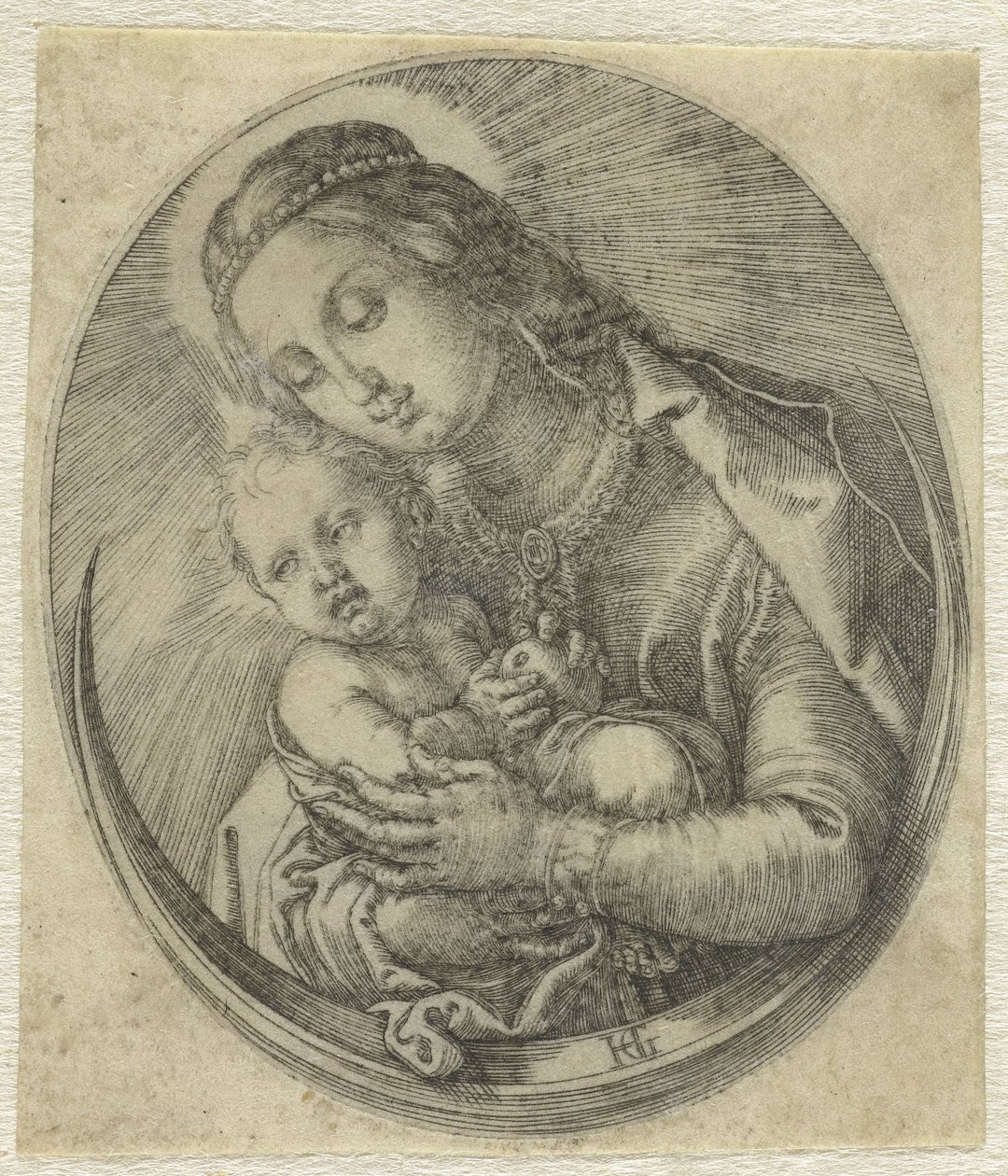 Marie s Ježíškem na půlměsíci od Hendrick Goltzius