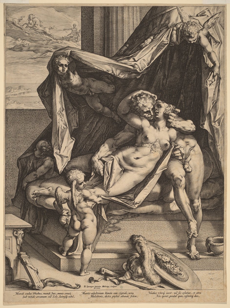 Mars a Venuše od Hendrick Goltzius