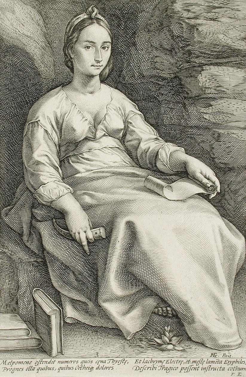 Melpomené od Hendrick Goltzius