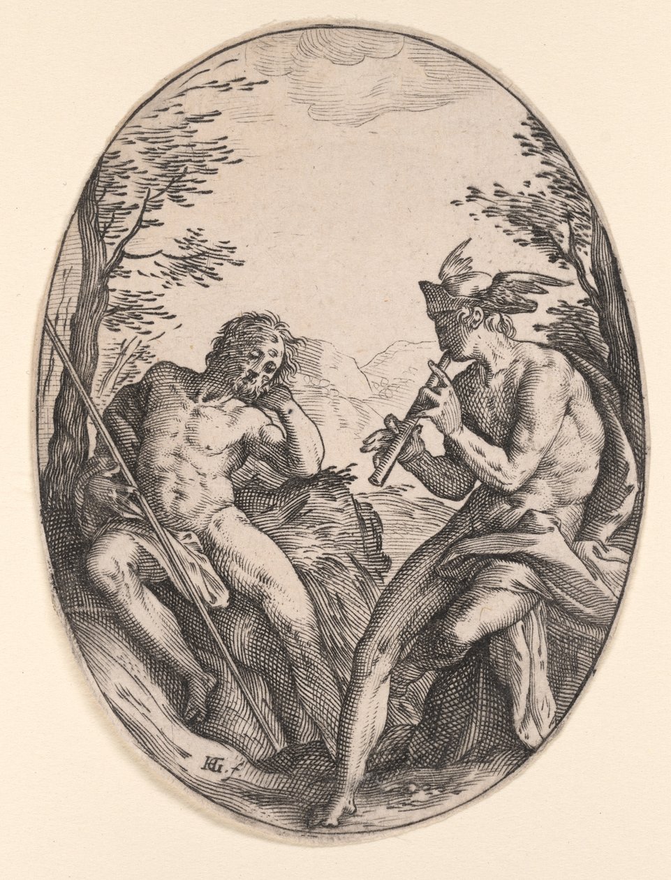 Mercury a Argus od Hendrick Goltzius