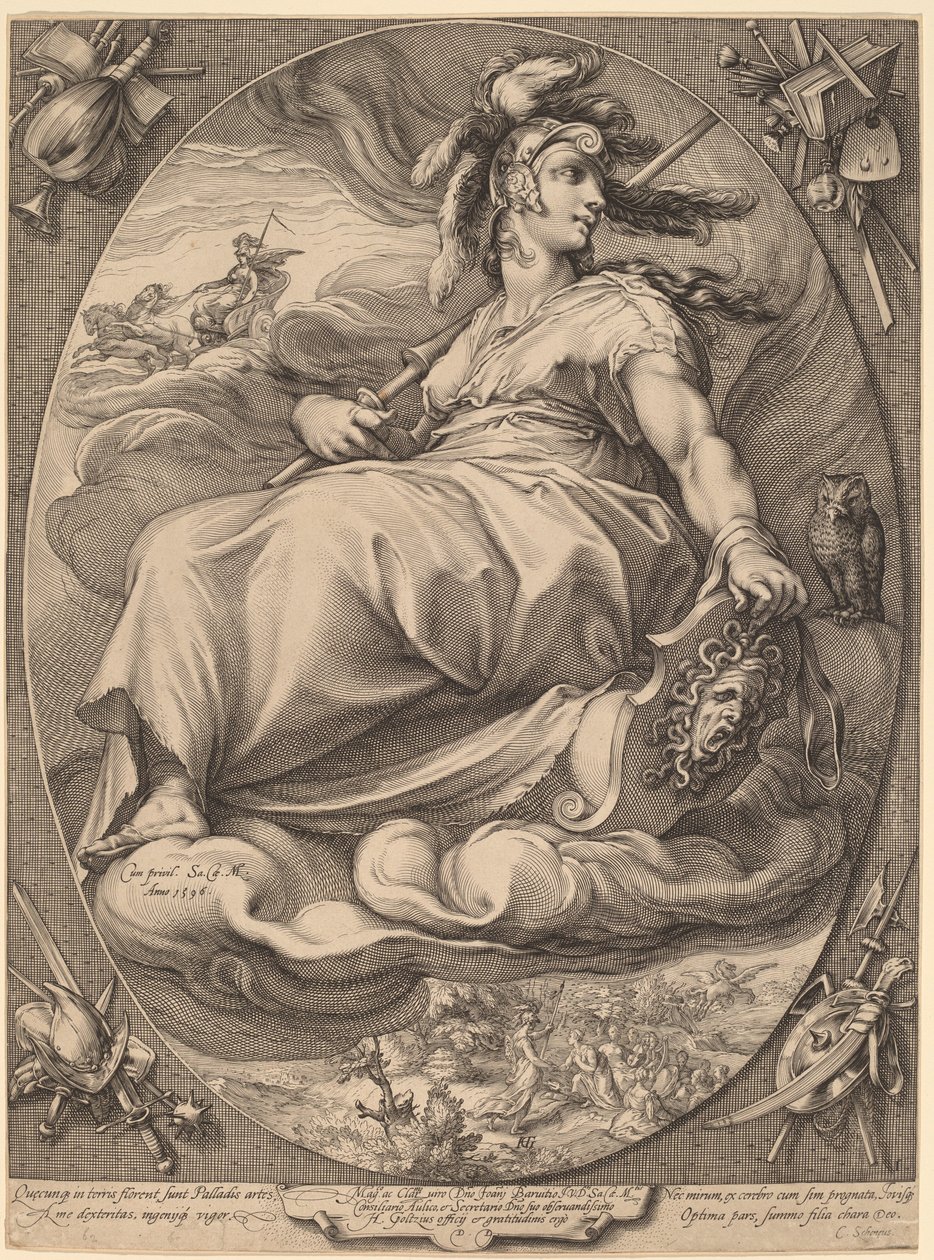 Minerva od Hendrick Goltzius