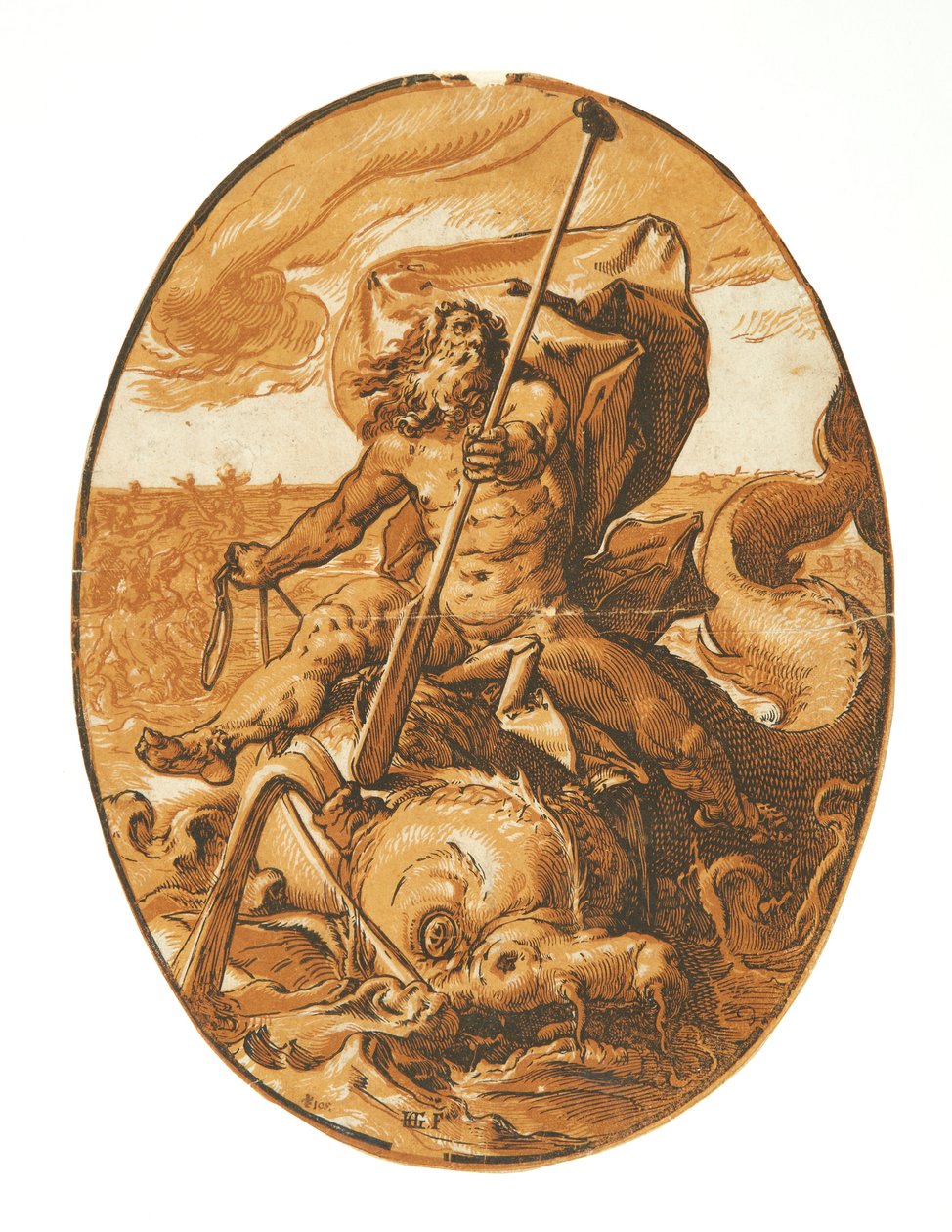 Neptun od Hendrick Goltzius