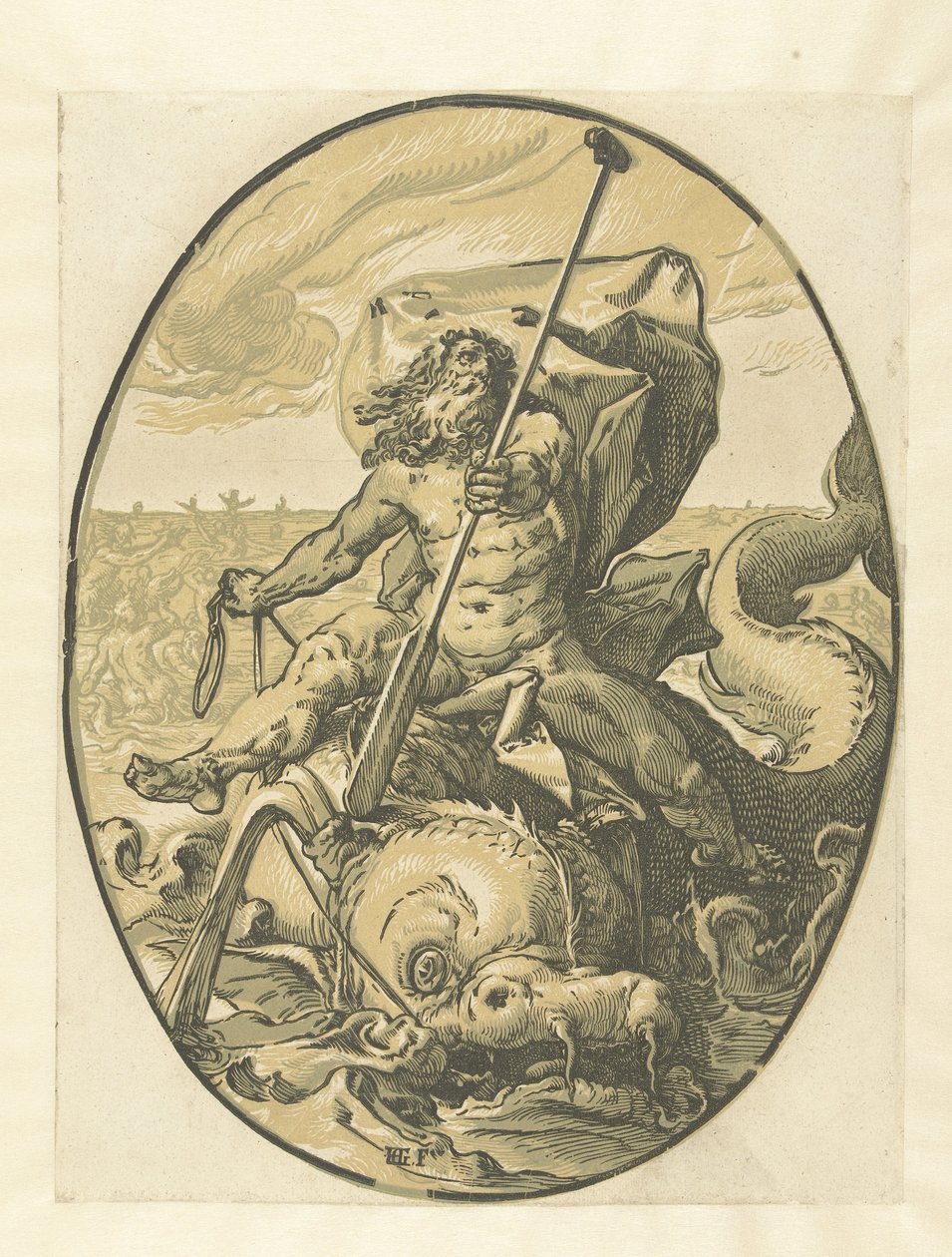 Oceanus Bohové a bohyně (název série) od Hendrick Goltzius