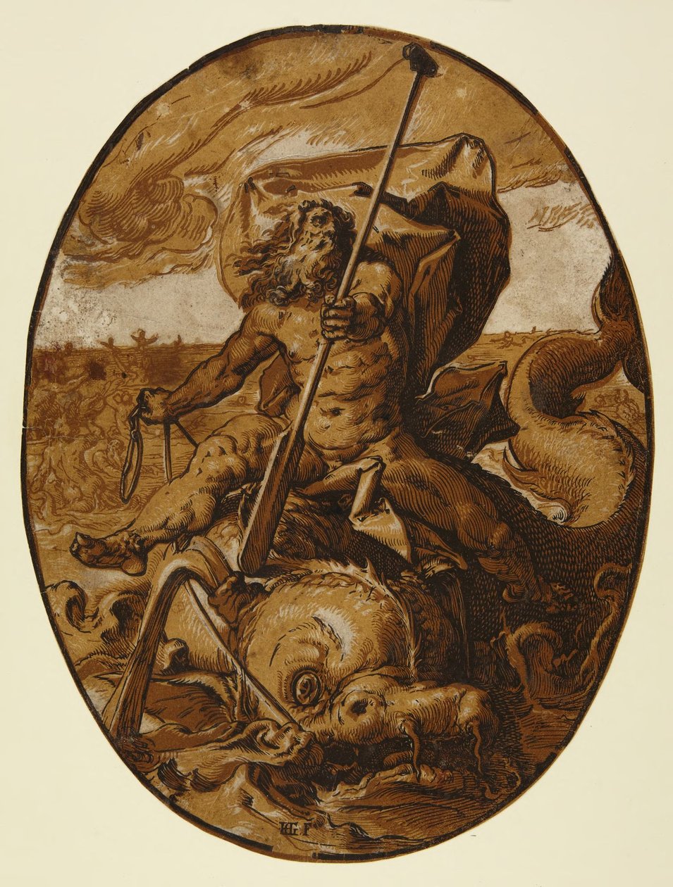 Ókeanos od Hendrick Goltzius