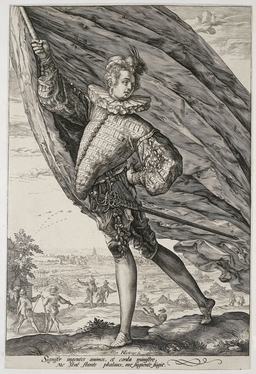 Důstojníci s „husími břichy“ od Hendrick Goltzius