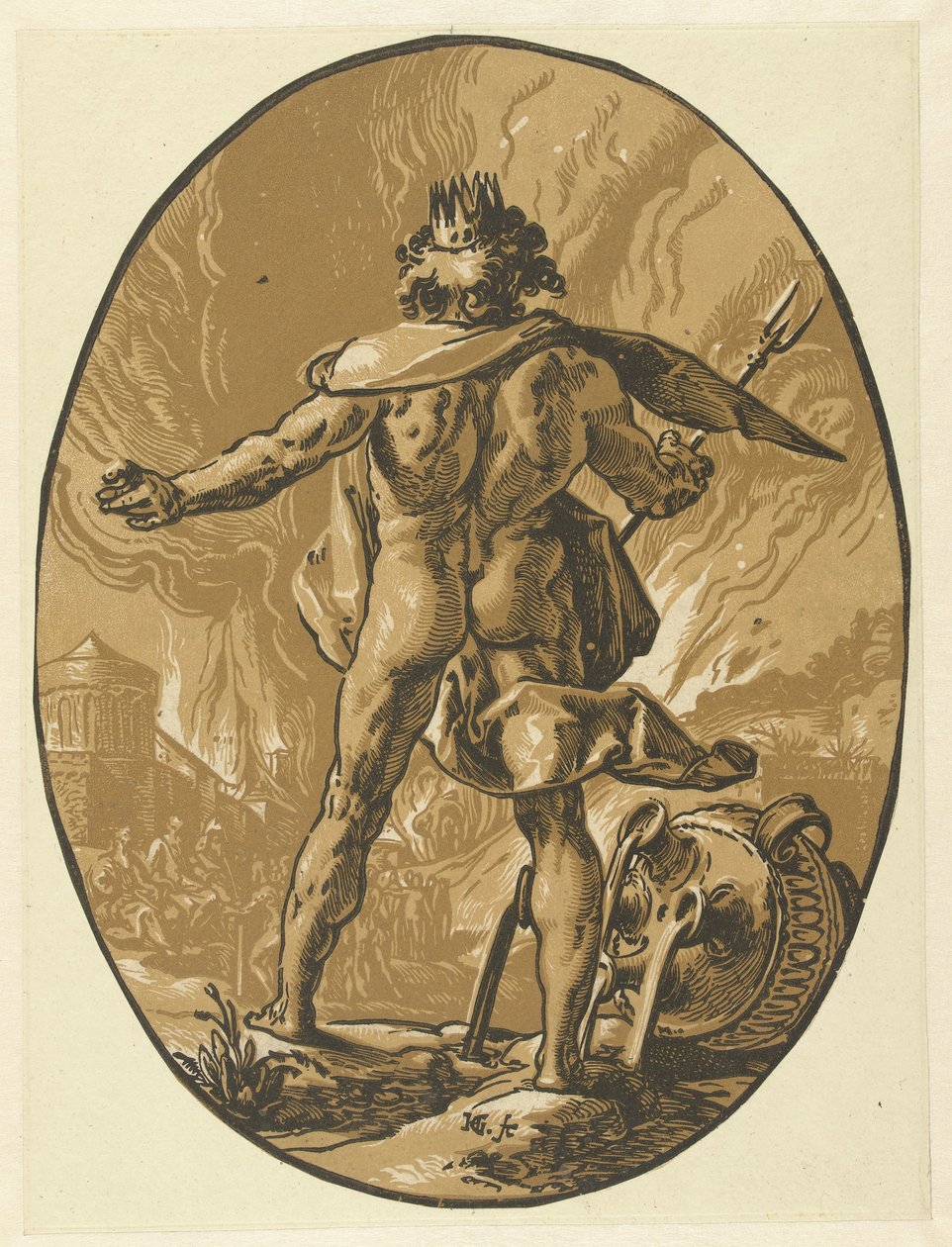 Pluto Bohové a bohyně (název série) od Hendrick Goltzius