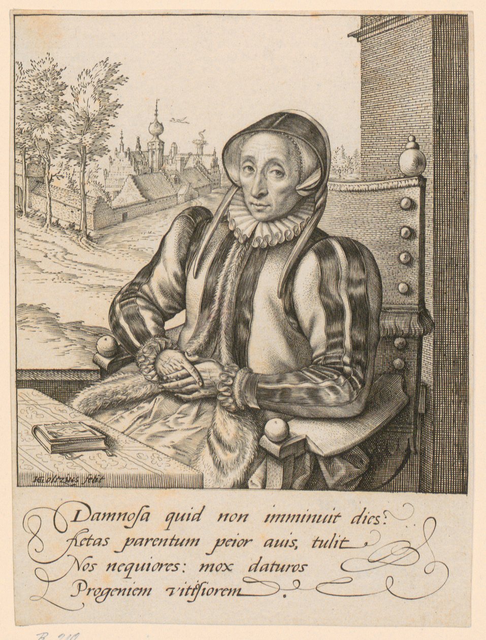 Portrét Anny Fullingsové od Hendrick Goltzius