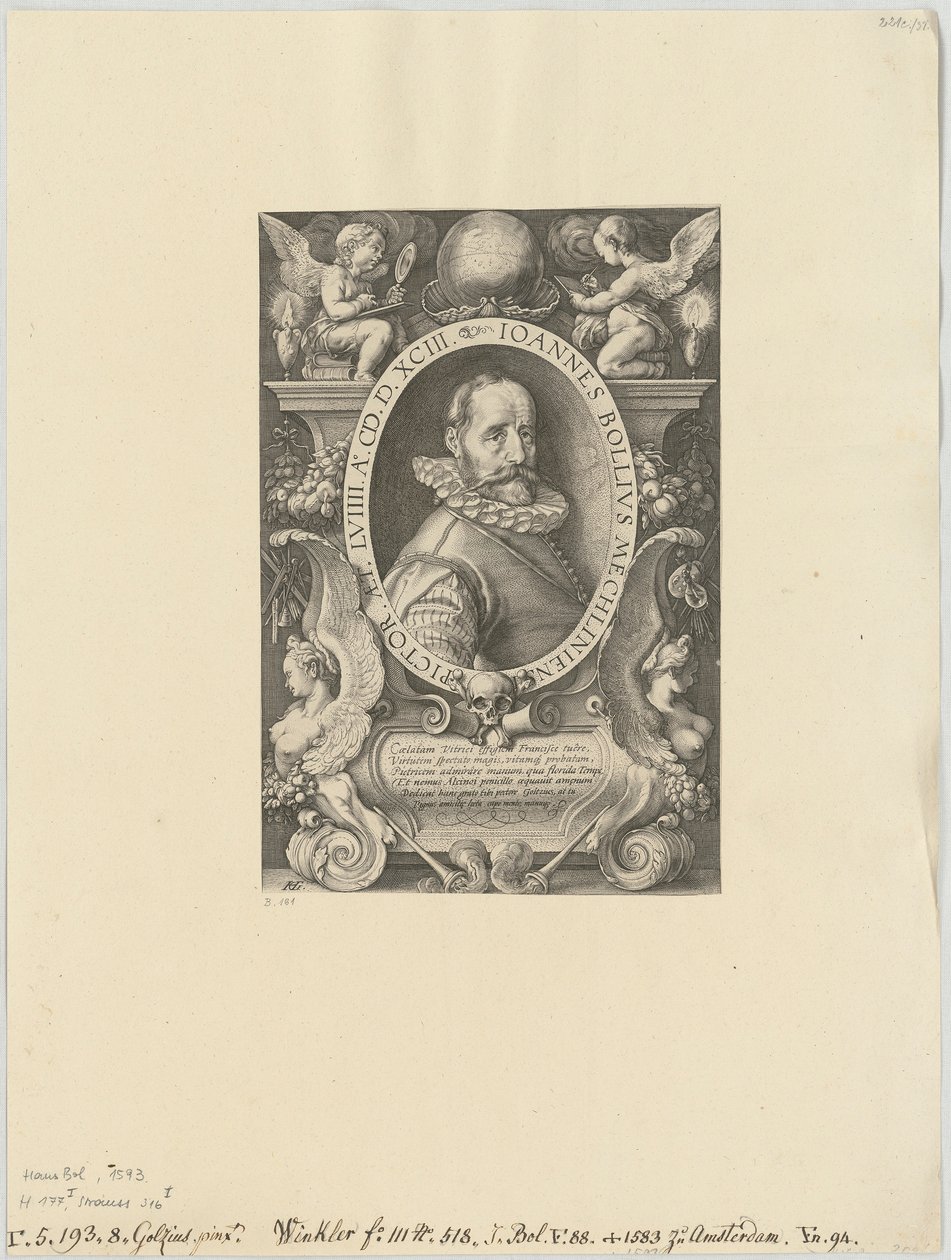 Portrét Hanse Bola od Hendrick Goltzius