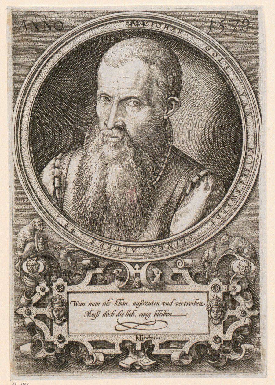 Portrét Jana Goltze II [Jan Gols; Johan Gols] od Hendrick Goltzius