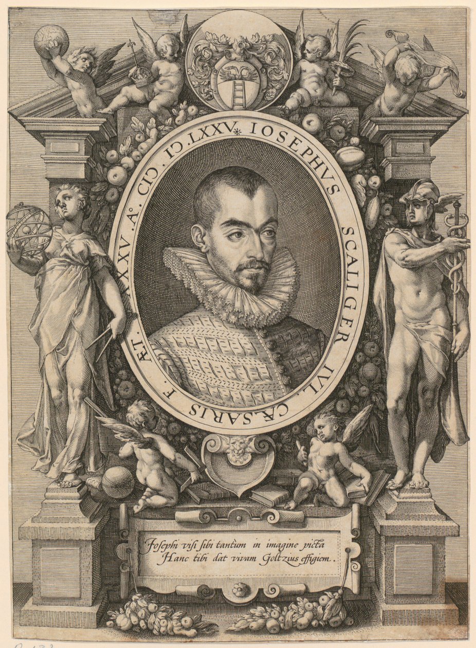 Portrét Josepha Justuse Scaligera od Hendrick Goltzius