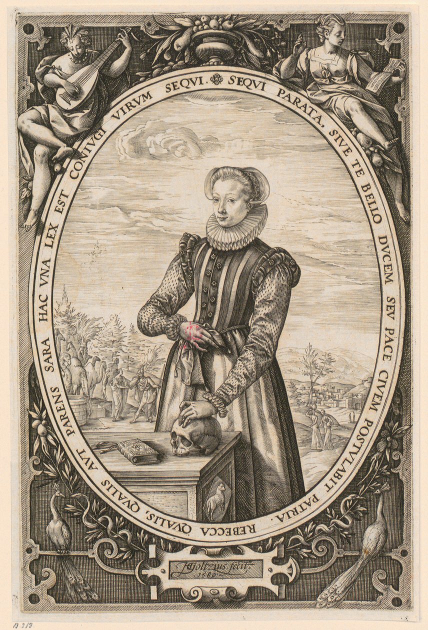 Portrét Josiny Hamelsové od Hendrick Goltzius