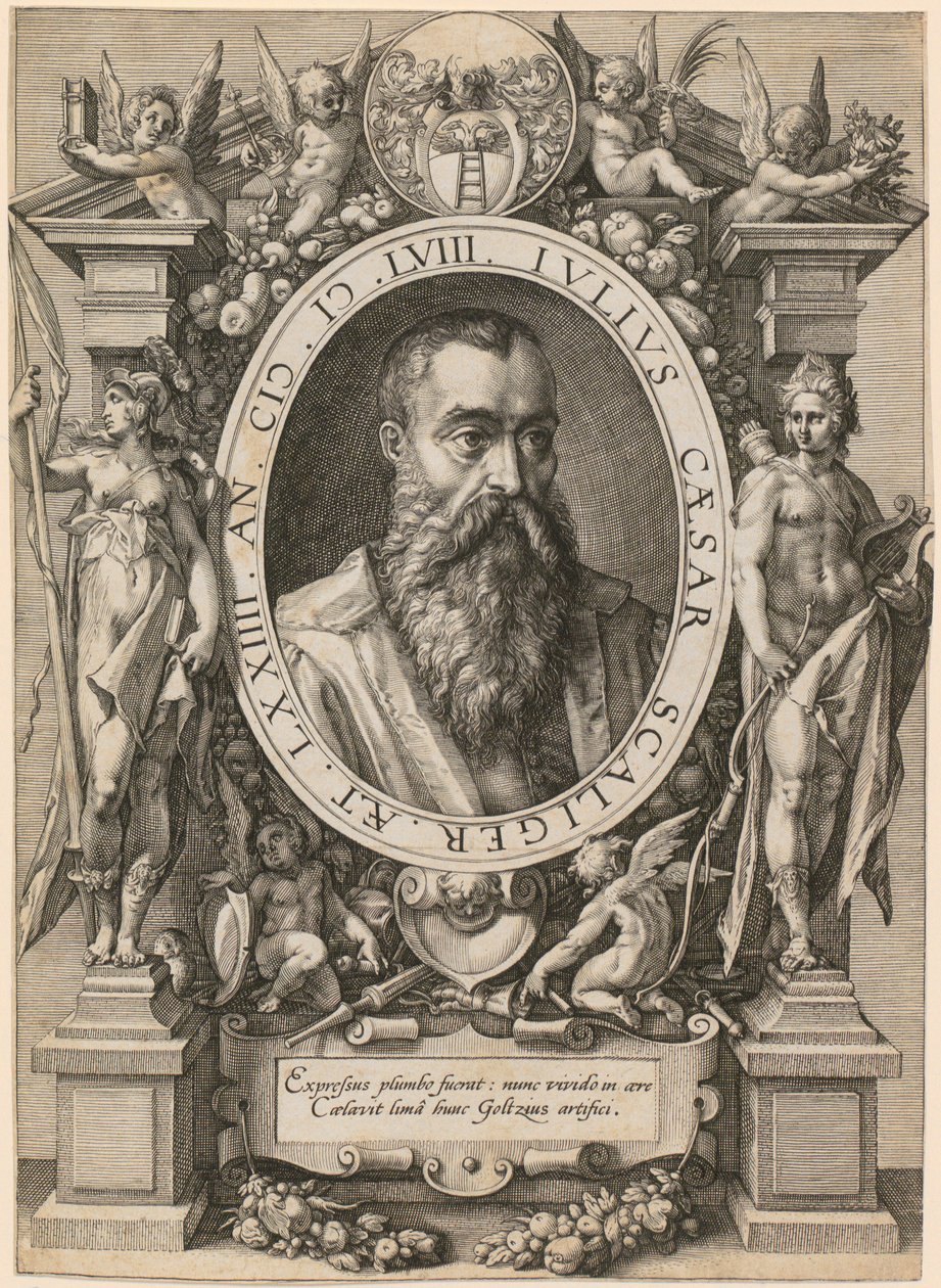 Portrét Julia Caesara Scaligera od Hendrick Goltzius