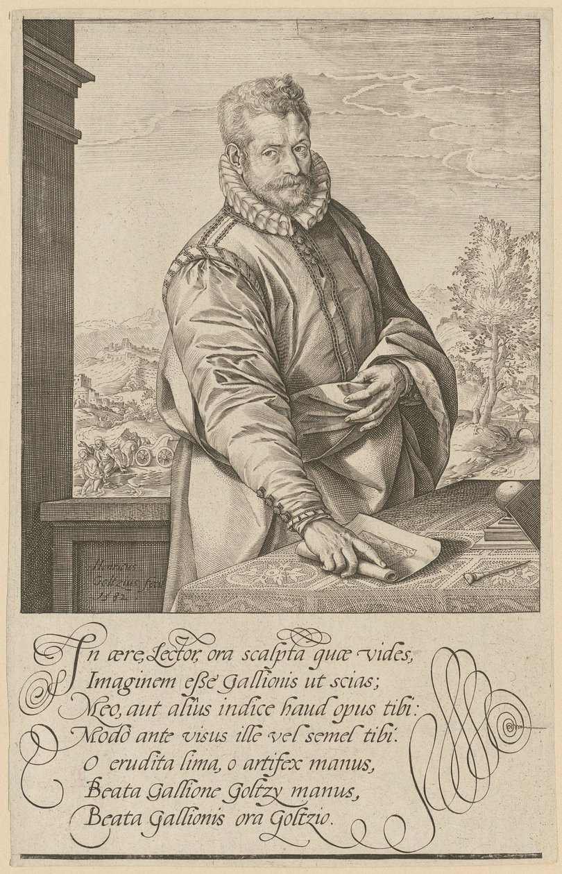 Portrét Philipa Galleho od Hendrick Goltzius