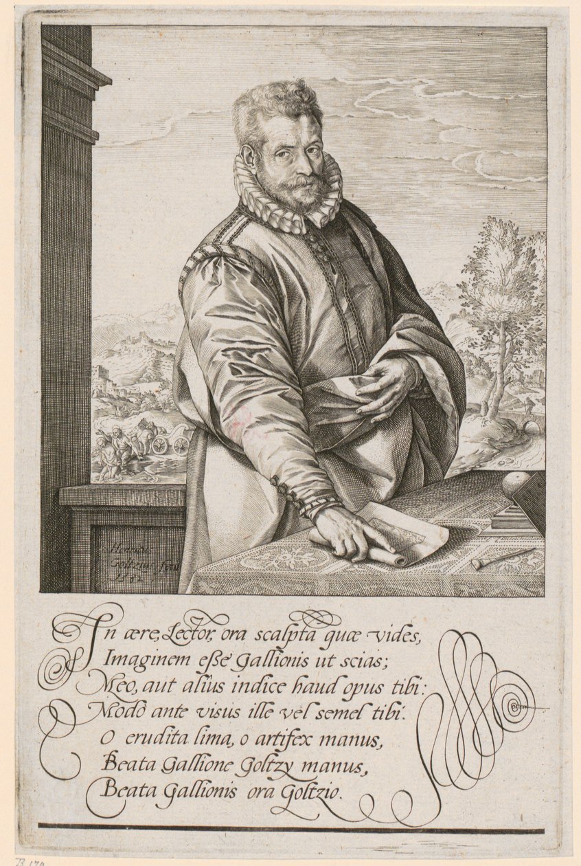 Portrét Philipa Galleho od Hendrick Goltzius