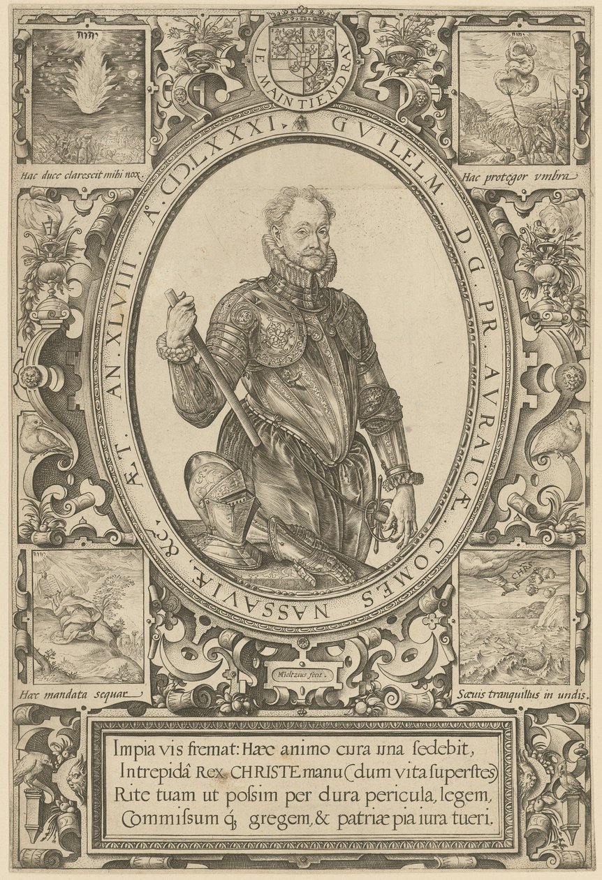 Portrét Viléma I. Oranžského od Hendrick Goltzius