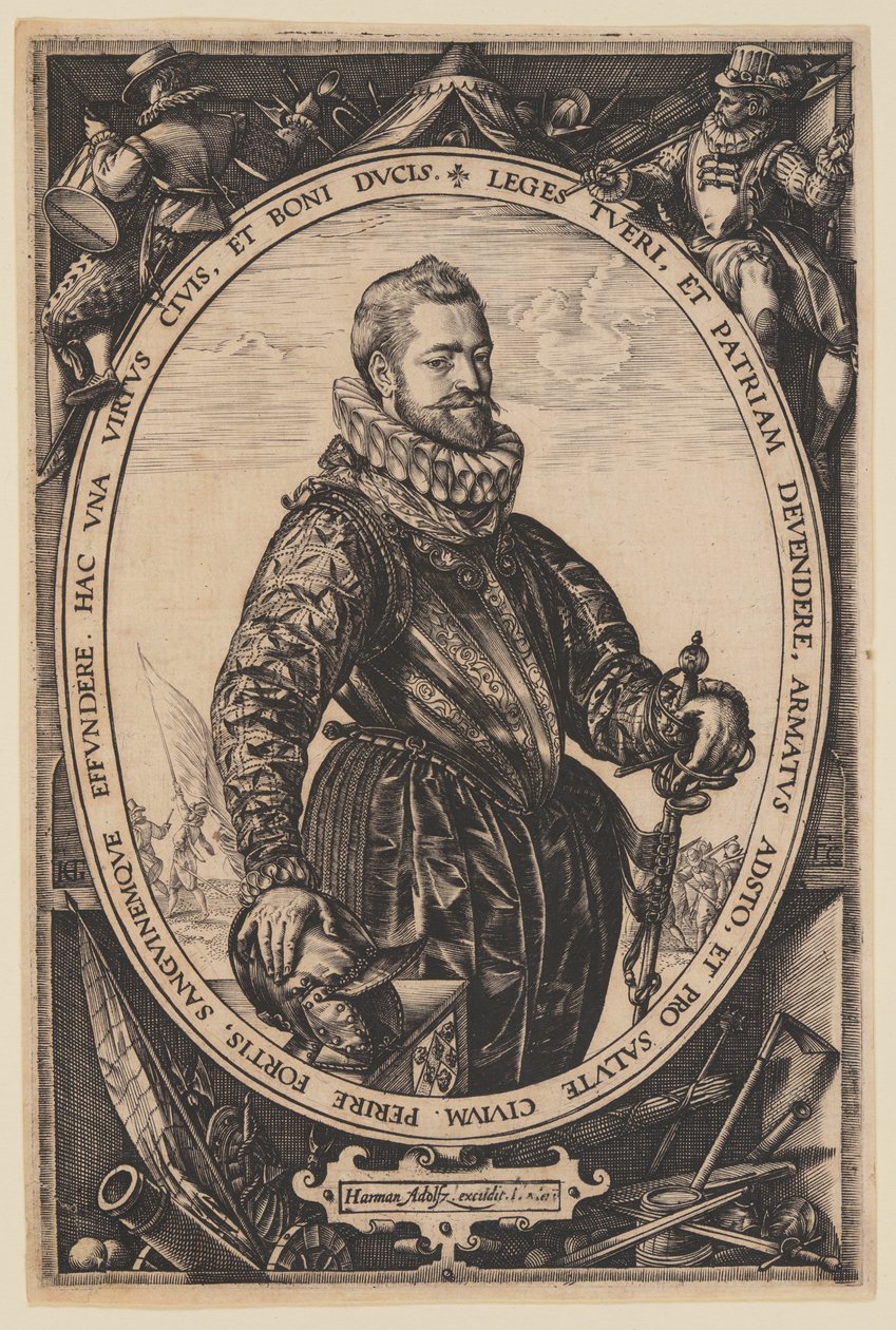 Portrét Jacquese de la Faille od Hendrick Goltzius