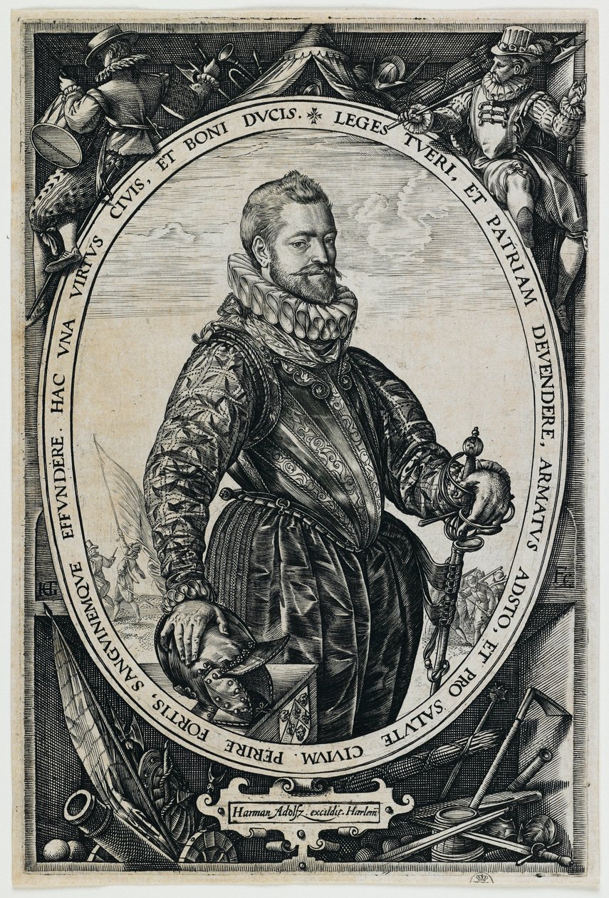 Portrét Jacquesa de la Faillea od Hendrick Goltzius