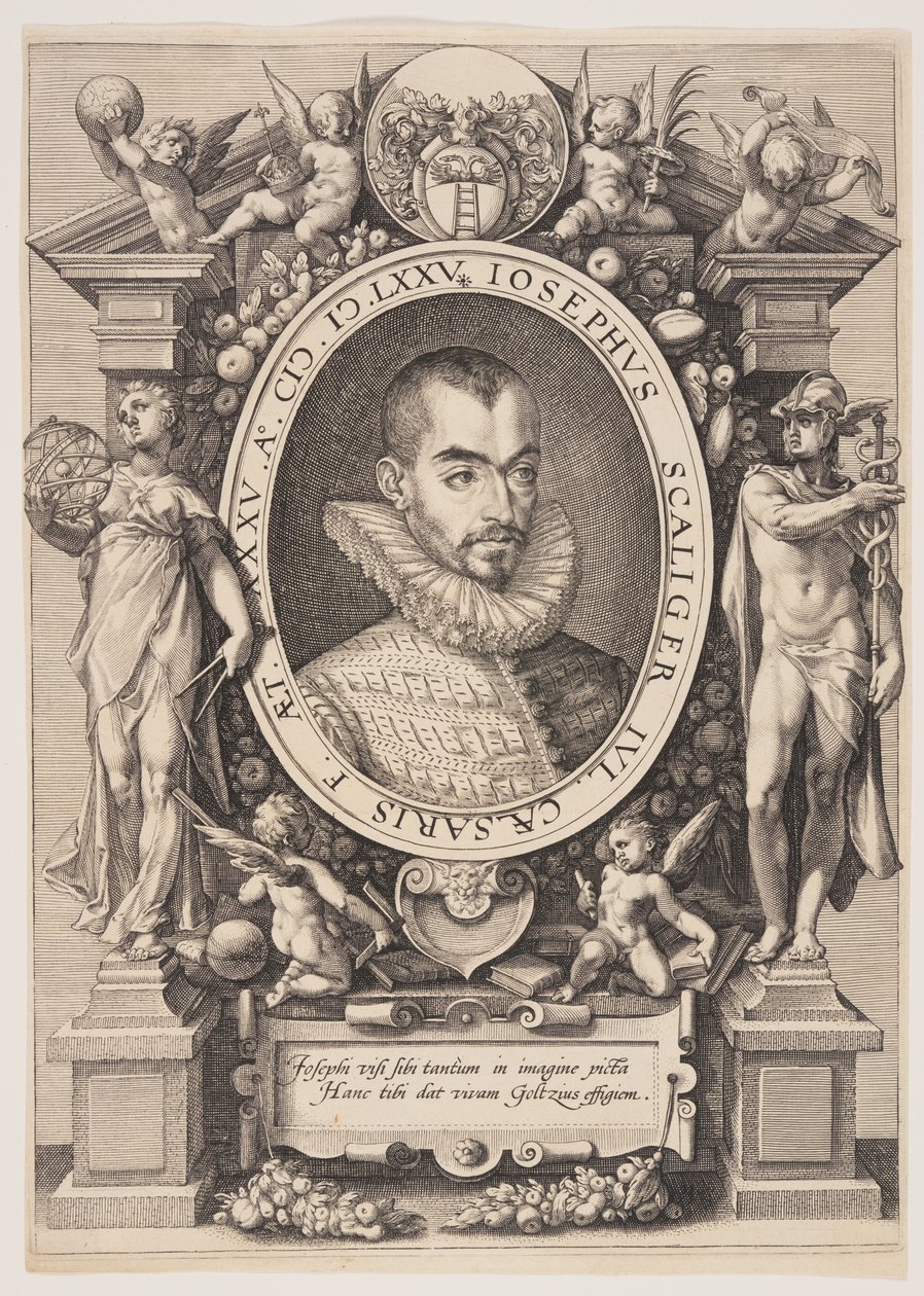 Portrét Josepha Justa Scaligera od Hendrick Goltzius