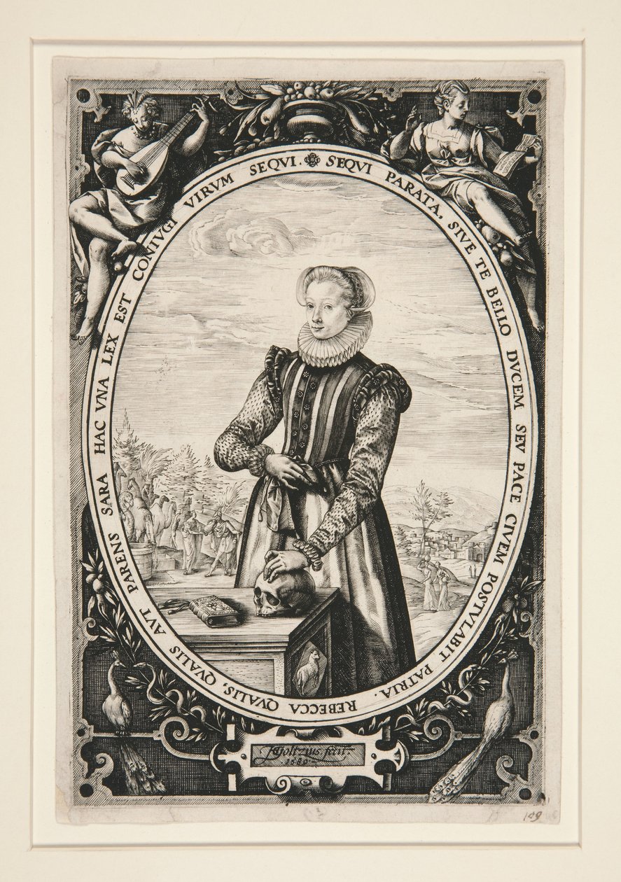 Portrét Josiny Hamelsové od Hendrick Goltzius