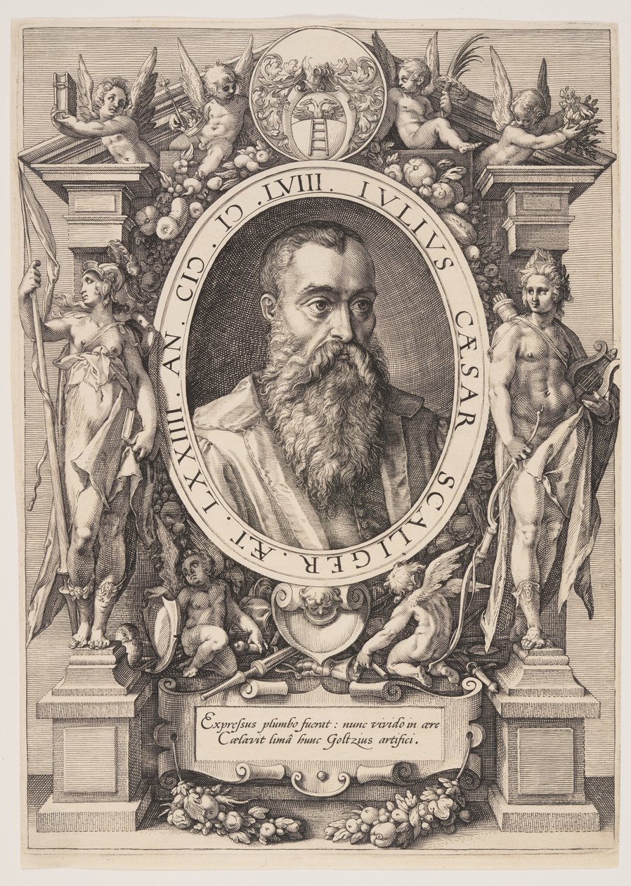 Portrét Julia Caesara Scaligera od Hendrick Goltzius