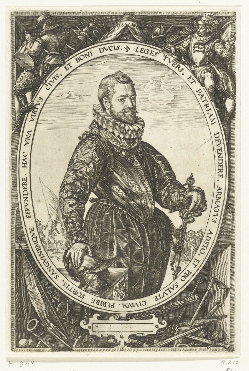 Portrét Jacquese de la Faille od Hendrick Goltzius