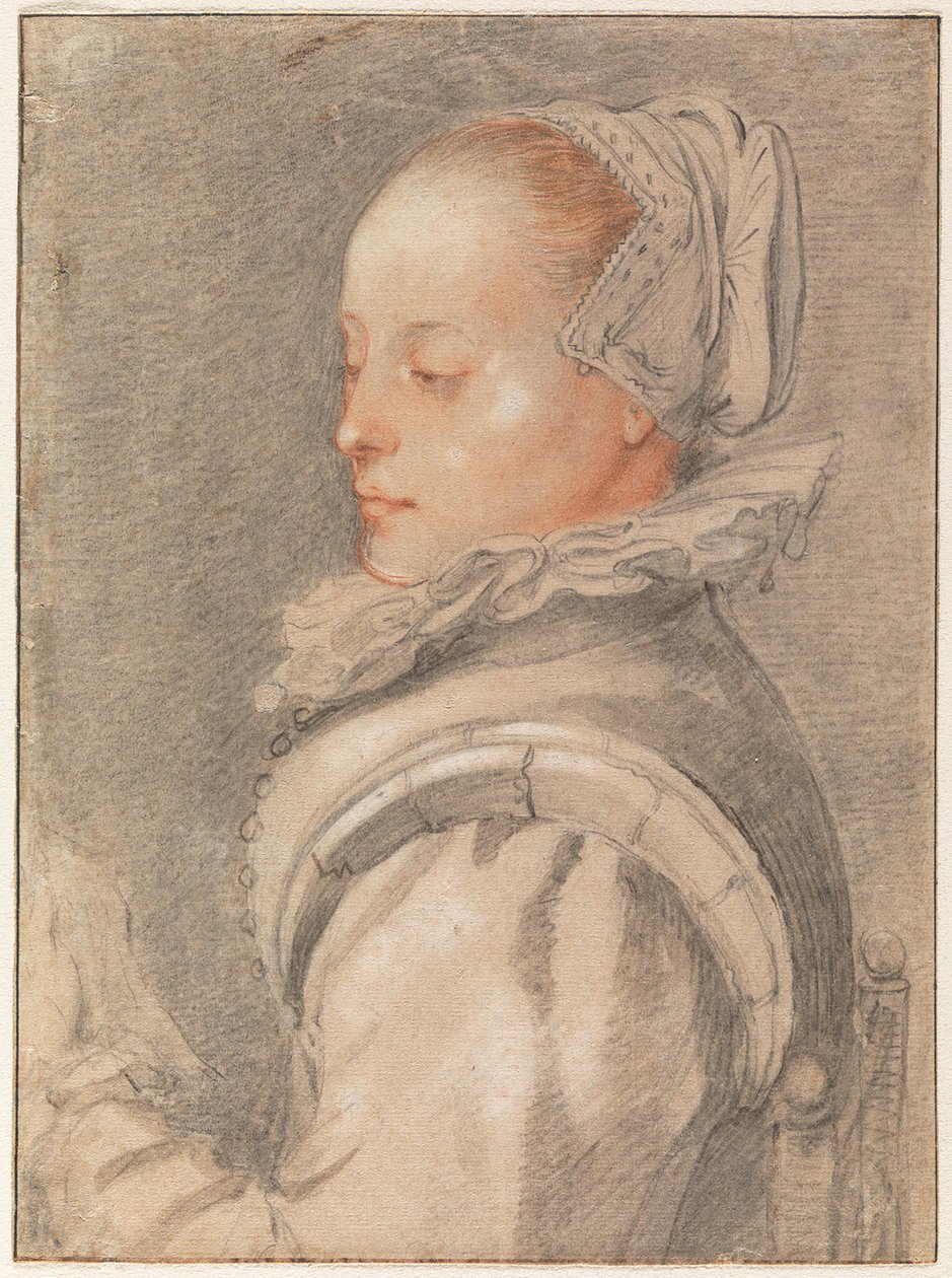 Portrét mladé ženy od Hendrick Goltzius