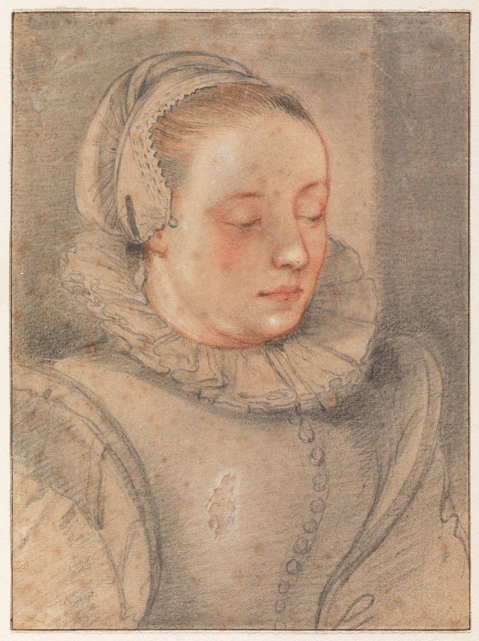 Portrét mladé ženy od Hendrick Goltzius