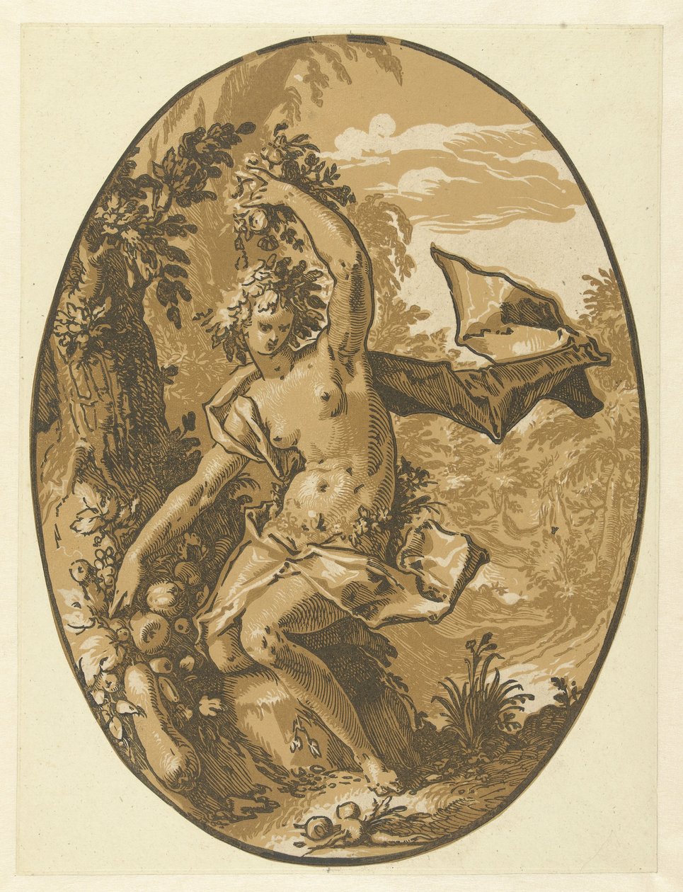 Proserpina Bohové a bohyně (název série) od Hendrick Goltzius