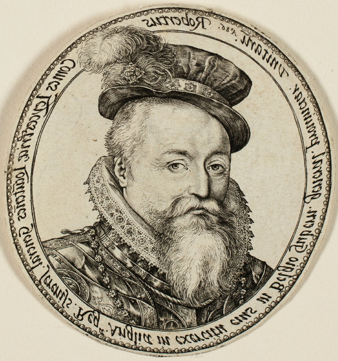Robert Dudley, hrabě z Leicesteru (1532-1588), anglický šlechtic, generální guvernér Spojených provincií v letech 1585-87 od Hendrick Goltzius