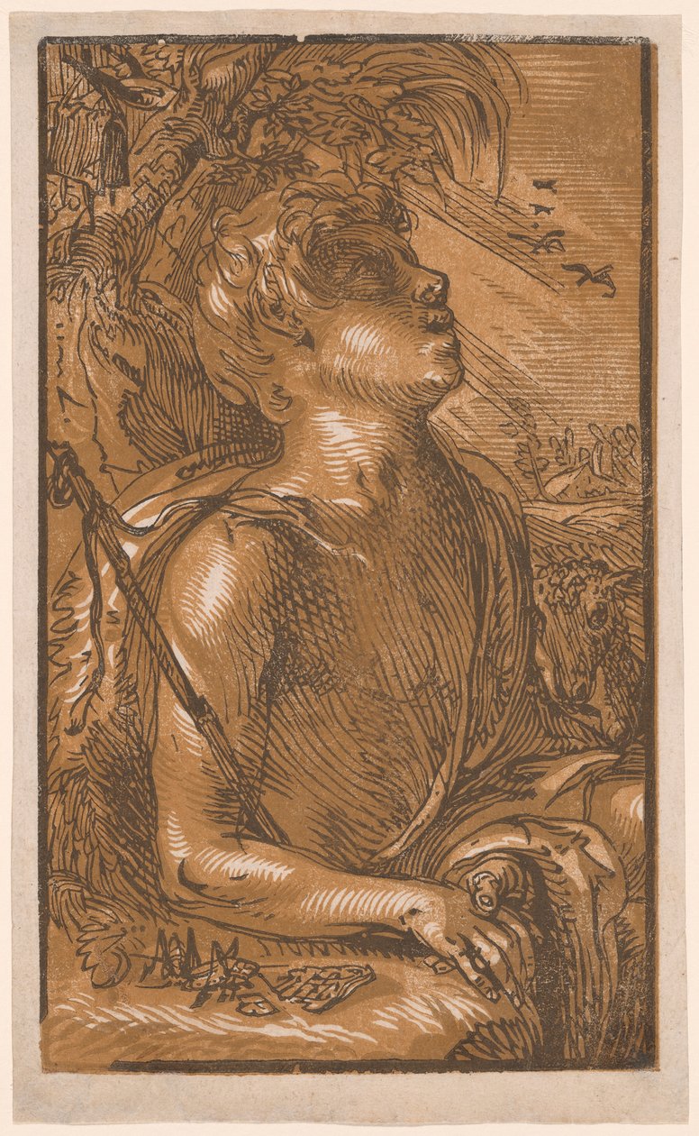 Svatý Jan Křtitel od Hendrick Goltzius