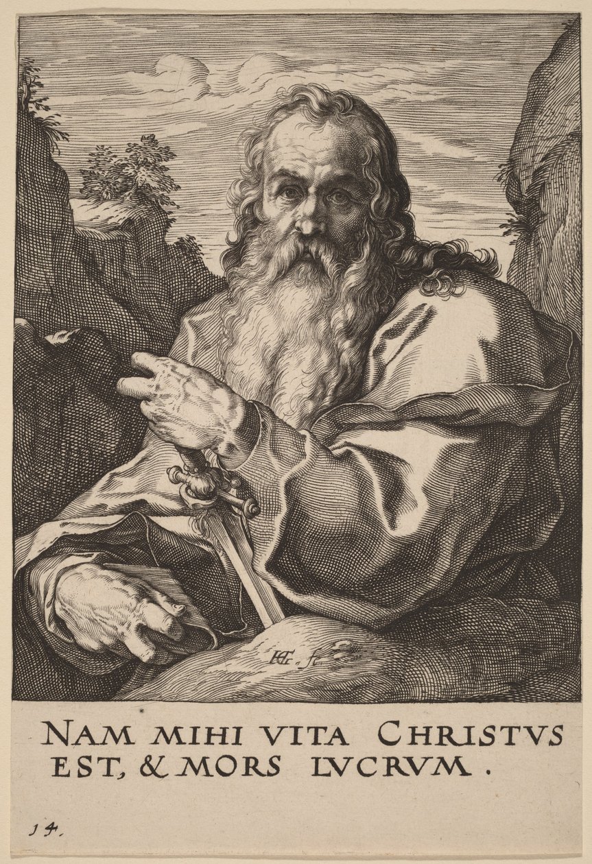 Svatý Pavel od Hendrick Goltzius