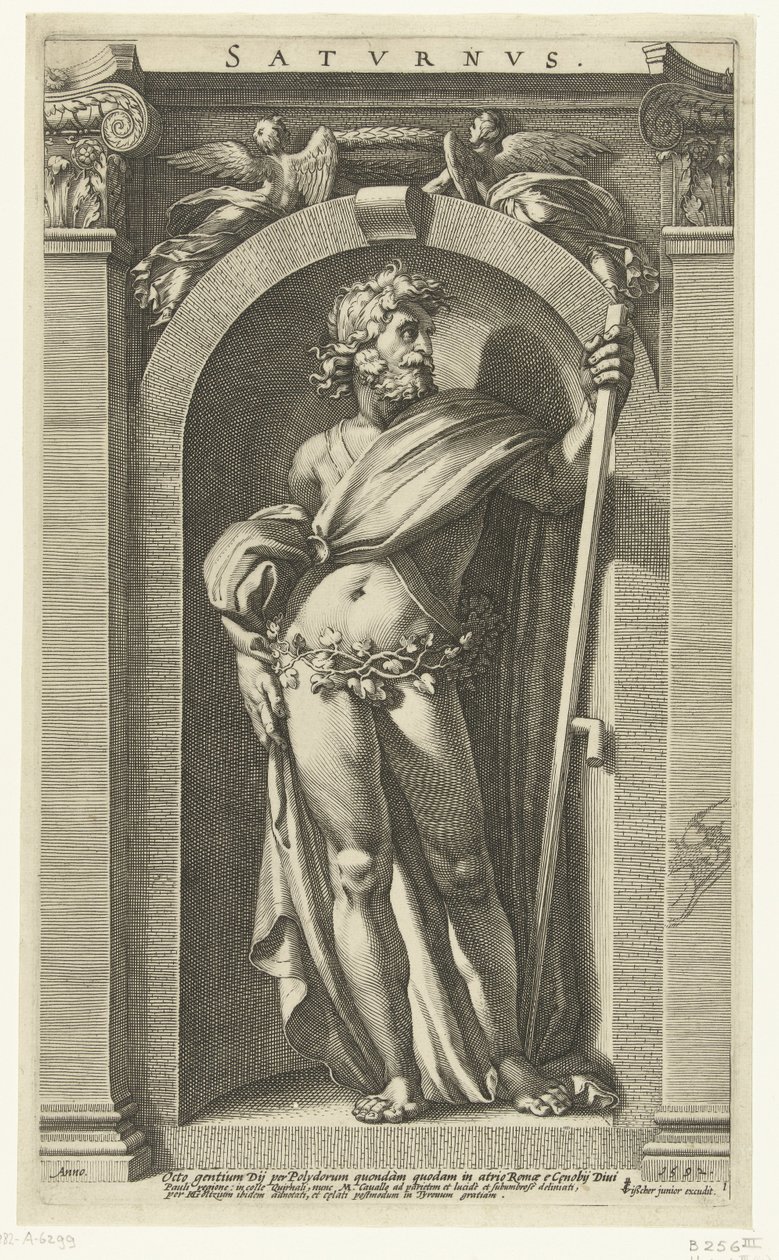 Saturn Saturn (název na objektu) Osm klasických bohů (název série) od Hendrick Goltzius