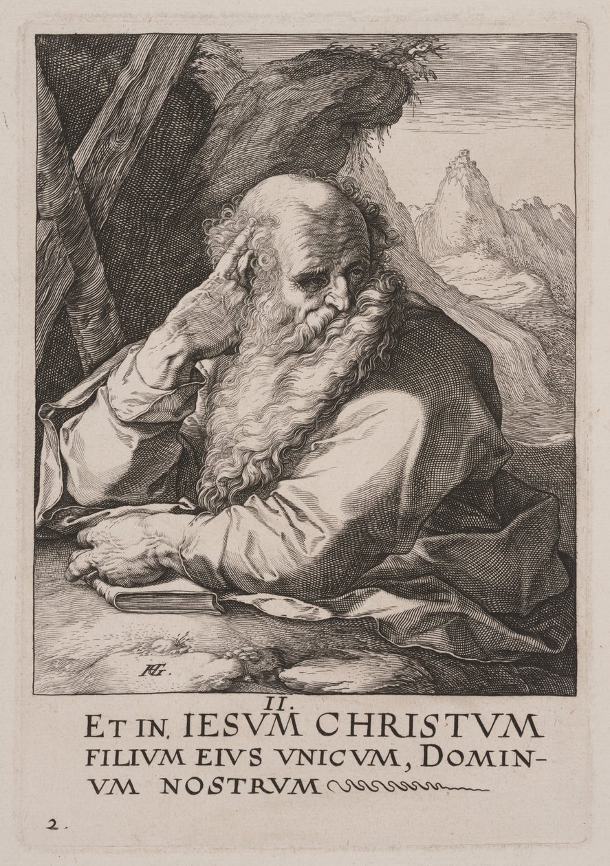 Svatý Ondřej, od Krista, apoštolů a svatého Pavla s vyznáním víry od Hendrick Goltzius