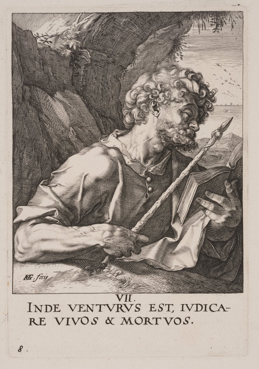 Svatý Tomáš, od Krista, apoštolů a svatého Pavla s vyznáním víry od Hendrick Goltzius