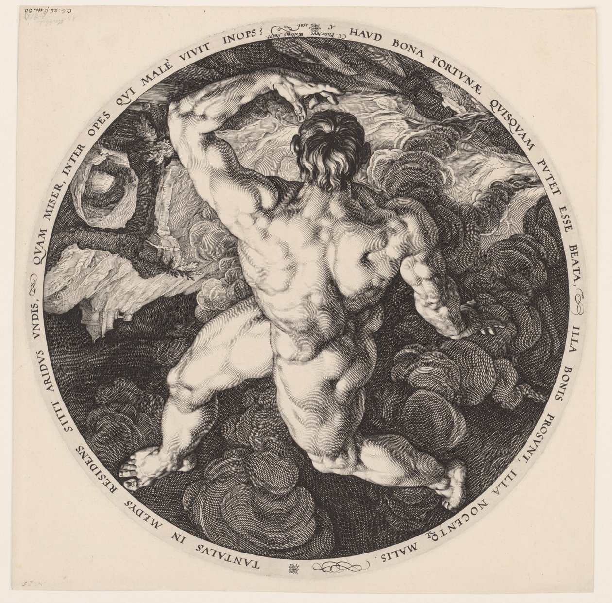 Tantalus De vier vallers (název série) od Hendrick Goltzius