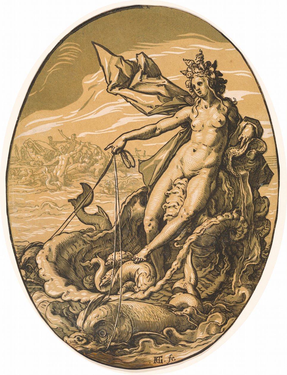 Téthys od Hendrick Goltzius