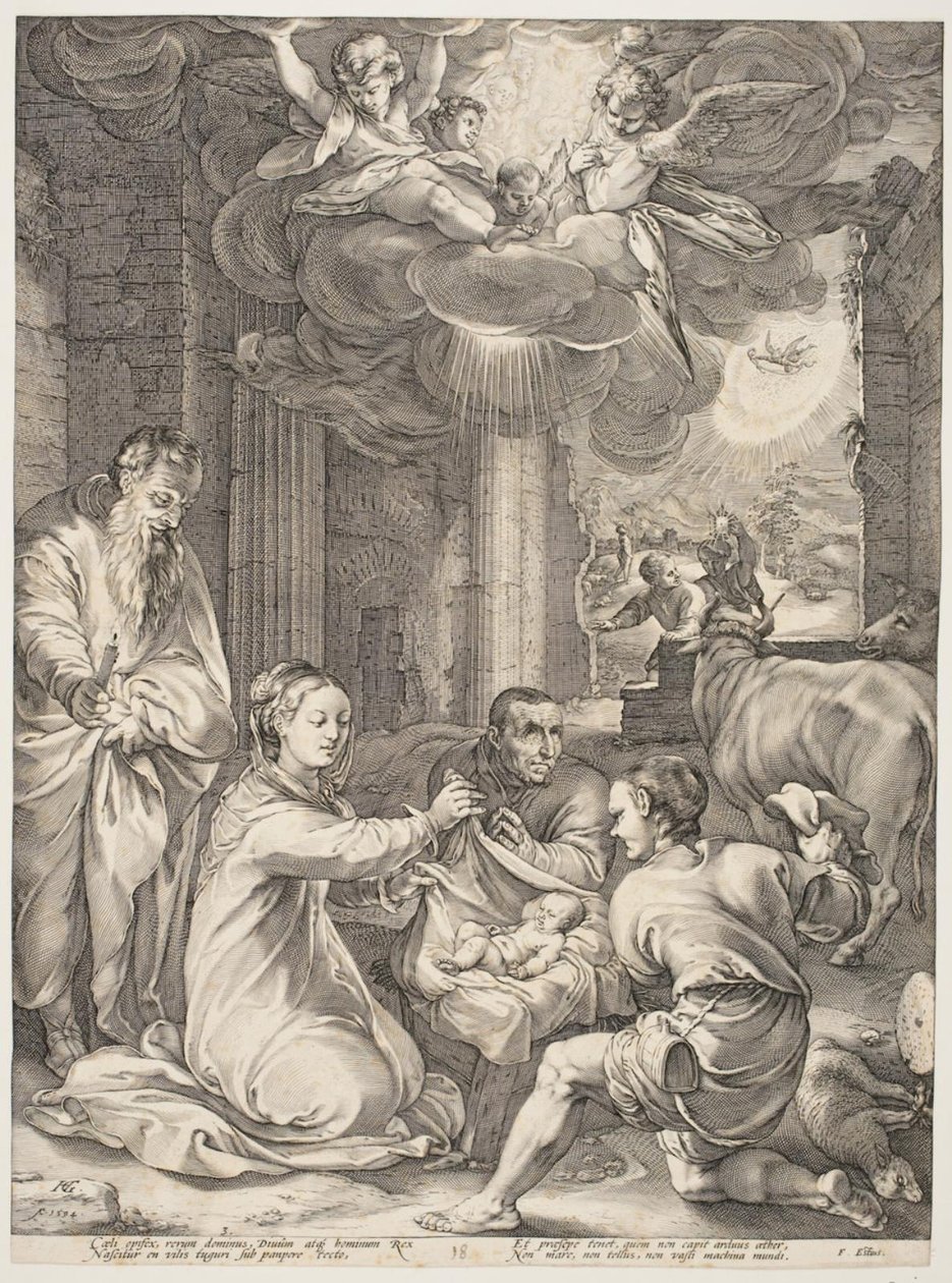 Klanění pastýřů od Hendrick Goltzius