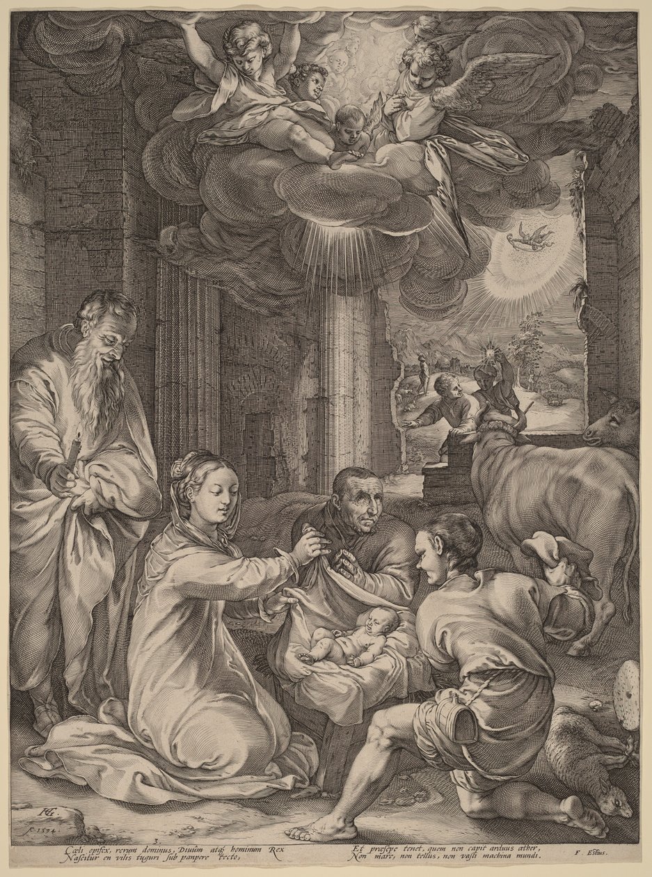 Klanění pastýřů od Hendrick Goltzius