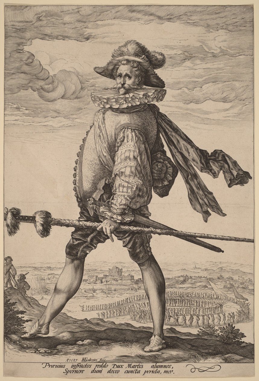 Kapitán pěchoty od Hendrick Goltzius