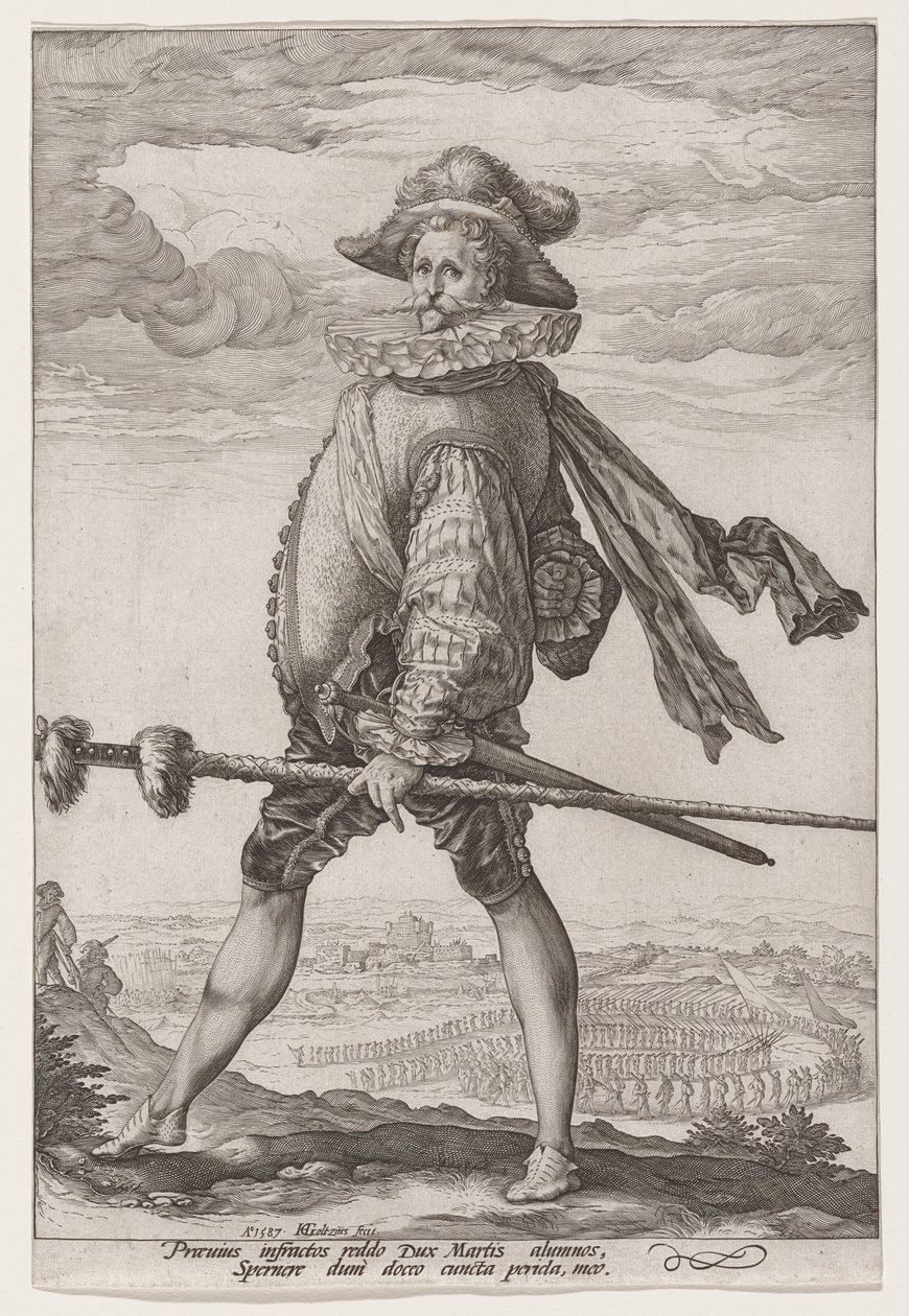Kapitán pěchoty od Hendrick Goltzius